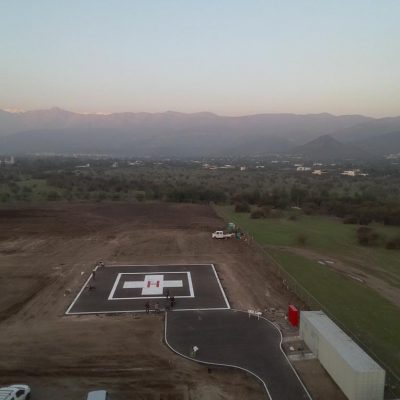 Helipuerto terminado en Clínica Alemana Chicureo